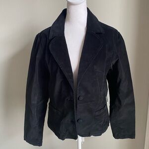 SO Black Suede Women's Blazer Jacket